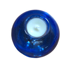 Authentic Kosta Boda Candle Tea‎ Light Holder Blue